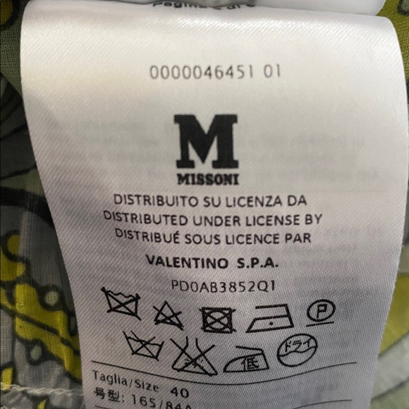 Missoni Abstract Printed Long Shirt Tunic – Size Italian 40 (XS/S) - Picture 11 of 12